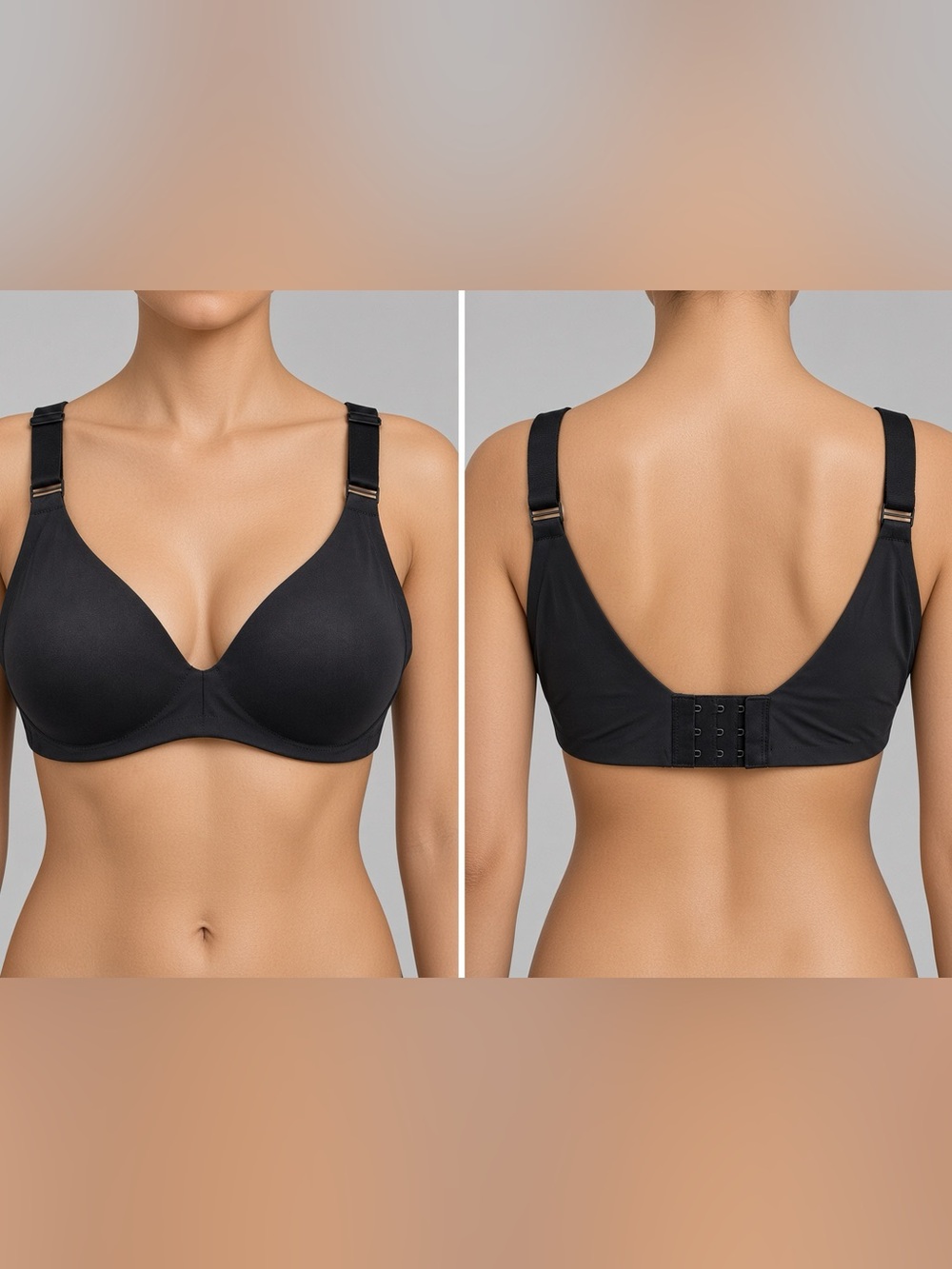 SKIMS Black Smooth Moulded Everyday Bra